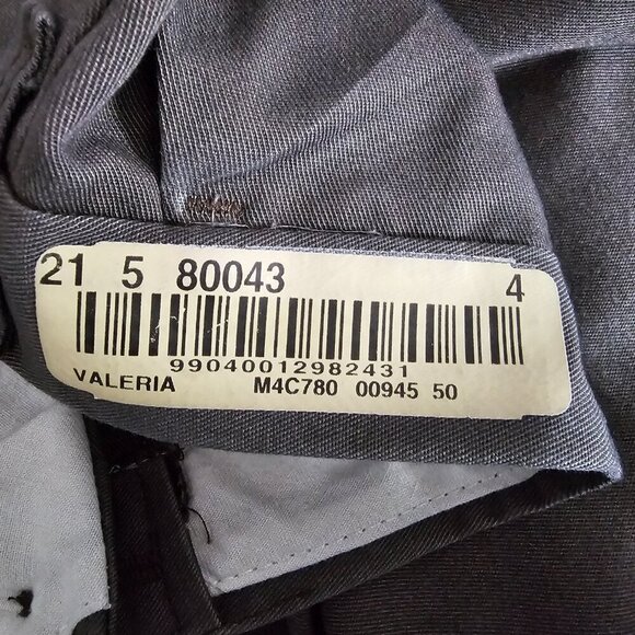 Cintas Comfort Flex Chino Flat Front Cotton Blend Gray Uniform Workwear Pants - Picture 7 of 7